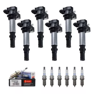 New Set Of 6 Ignition Coil & Denso Spark Plug For CAdillac SRX STS/ SAAB 9-3 V6 • $129.99