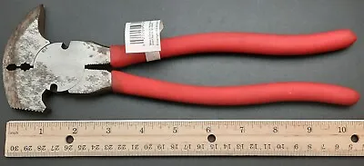10-1/2” Red MICHIGAN INDUSTRIAL TOOLS Fencing Pliers Model 93566 • $14.65