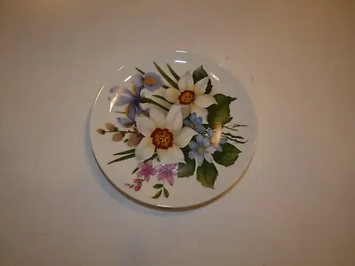 Kaiser Germany Plate White W Multicolor Flowers • $14.99