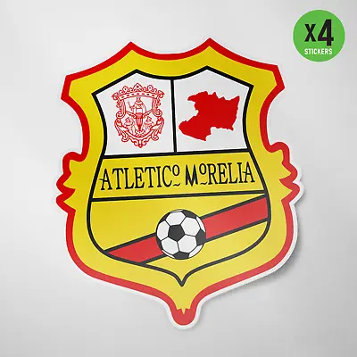 (4 Pack) Atletico Morelia Mexico Vinyl Sticker Decal Calcomania Liga MX Futbol • $12.99