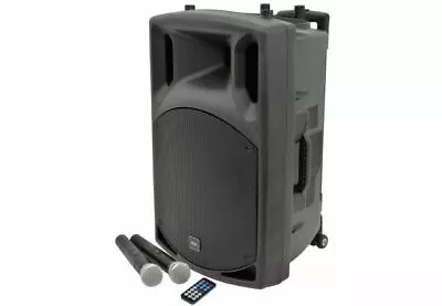 QX15PA Complete Portable PA System | 2 X Wireless Microphones & Media Player  • £309