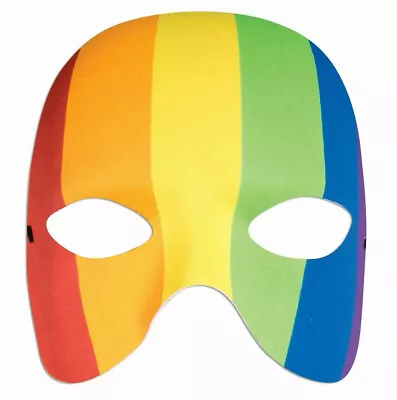 Rainbow Venetian Half Mask • $9.99