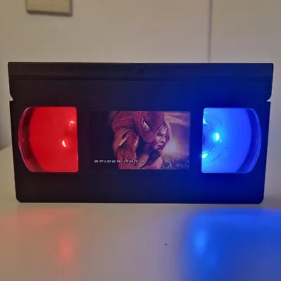 Spider-Man 2 LED VHS Tape Lamp Birthday Christmas Gift For Him Her Retro Light • £9.99