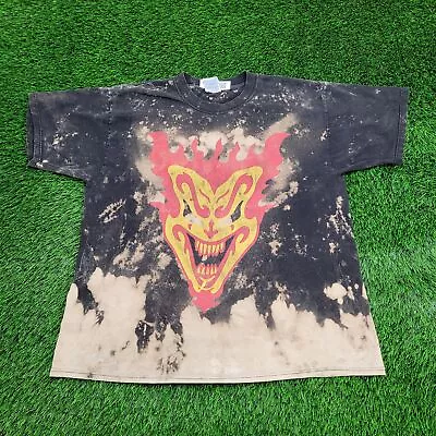 Insane-Clown-Posse ICP Fiery Evil Distressed Shirt XL 23x26 Jeckel-Brothers • $168.77