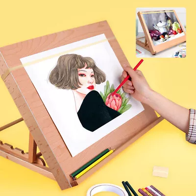£30.09 • Buy Adjustable Wooden Art Drawing Board Wood Desk Canvas Workstation Sketch Easel