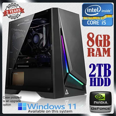 $649 • Buy Intel Core I5 Quad-Core NVidia GeForce Gaming PC Computer 8GB RAM 2TB Desktop