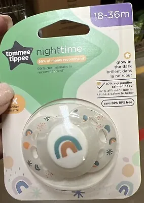 Tommee Tippee Toddler Pacifier 18-36M Night Time Soother Glow In The Dark • $10