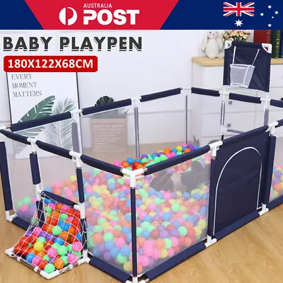 Large Baby Playpen SafetyToys Gate Kids Toddler Fence Play Activity Center Game  • $39.69
