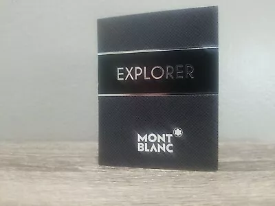 Mont Blanc  Explorer Eau De Parfum Mens Cologne 2 Ml / 0.06 Fl Oz New Sample  • $9.67