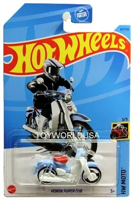 2023 Hot Wheels #87 HW Moto Honda Super Cub Light Blue • $2.50