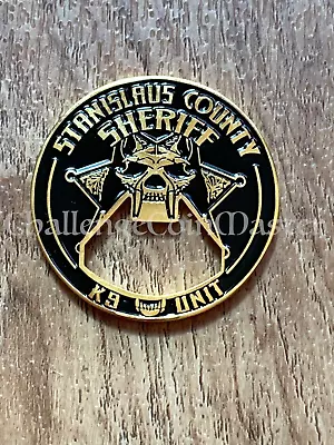 E82 Stanislaus County Sheriff's Department K9 Unit Police Challenge Coin • $26.99