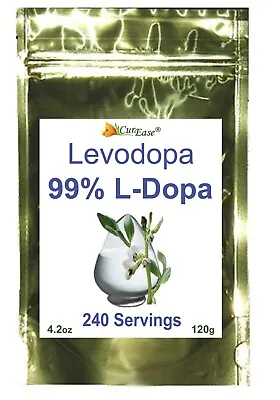Pure L-Dopa Powder Levodopa Mucuna Pruriens Extract 4.2 OZ 240 Servings 12 Gram • $34.95