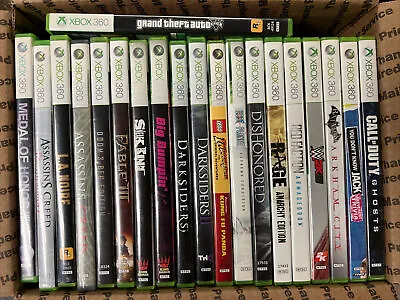 $70 • Buy Xbox 360 Video Game Lot Of 20 -Tested. Microsoft Xbox 360 Bundle