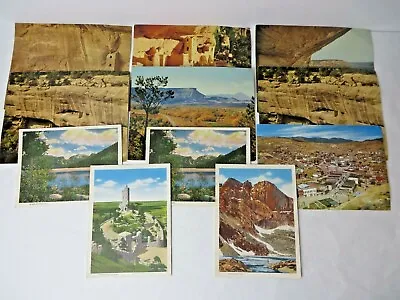 Vintage Oversize Giant Postcard Lot Of 11 COLORADO Rockies Mesa Verde #12104 • $14.24