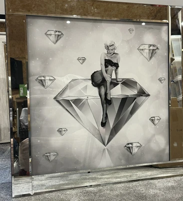 £30 • Buy FRAMED MARILYN MONROE Picture In Mirrored Frame 86cm By 86cm