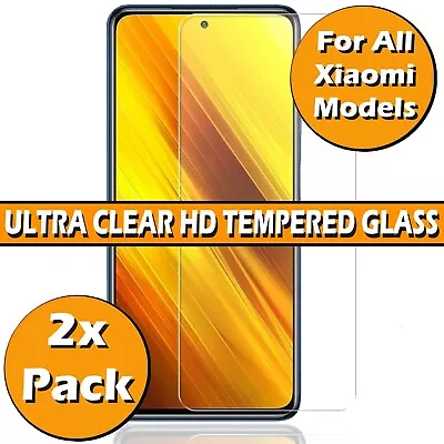 Tempered Glass Screen Protector For Xiaomi Redmi Note 10 Pro Mi 11T 5G Poco X3 • £1.99