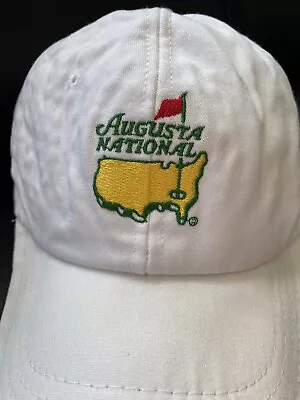 Masters Augusta National Embroidered Derby Golf Cap White Adjustable Size Nice⛳️ • $12.99