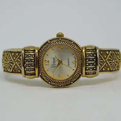 VIVANI 11071-10 Cuff Bracelet Quartz Analog Women's Watch Sz. 6  New Battery • $18.99