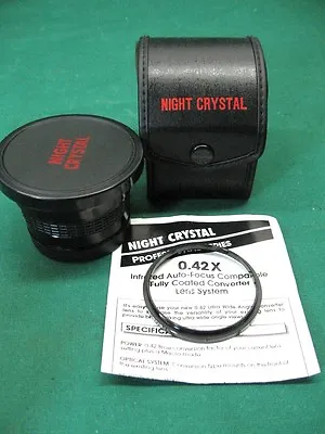 Night Crystal Pro 0.42x Infrared Auto Focus Converter Lens • $22.95