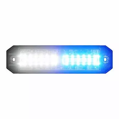 Ultra 12 LED Blue/White Grille Strobe Warning Light Head Volunteer Firefighter • $78.75