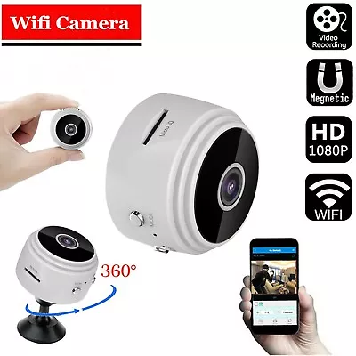 Mini Surveillance Camera Night Vision WiFi Wireless IP Camera Outdoor 720p HD • £9.58