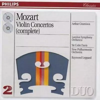 Wolfgang Amadeus Mozart Violin Concertos Nos. 1 And 2 (Philips) CD Album • £9.99