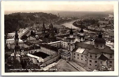 Blick Von Der Festung Hohen Salzburg Austria Fortress Real Photo RPPC Postcard • $11.69