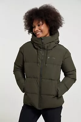 Mountain Warehouse Womens Short Toasty Padded Jacket Water Resistant Ladies Coat • £44.99