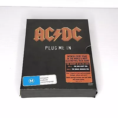 AC/DC PLUG ME IN 2007 COLUMBIA ALBERT 2DVD's Includes 2 Booklets Unseen Photos • $39.99