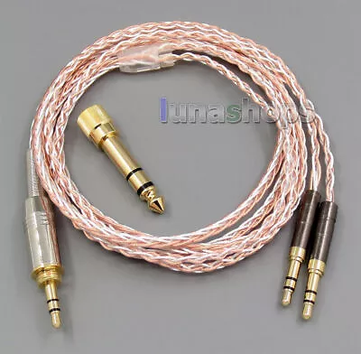 8-core Copper & Silver Braided DIY Headphone Cable For Beyerdynamic T1 T5P 1.2M • $232.08