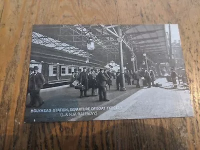 Vintage HOLYHEAD RAILWAY STATION POSTCARD L & NW • £9