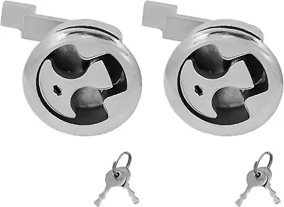 ISURE MARINE 2PCS Marine Stainless Steel 2.4‘’  DIAMETER LOCKING LID LATCH • $24.99