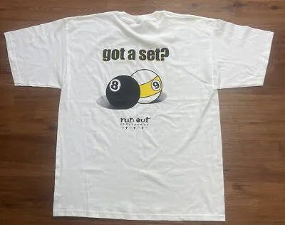 Vintage Got A Set? Run Out Sportswear Pool Ball Tshirt Size XL Billiards • $12.99