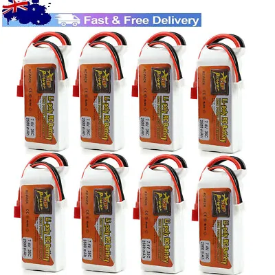 ZOP Power 2500mAh 7.4V 35C 2S LiPo Battery T Plug Deans For RC Car Airplane • $31.33