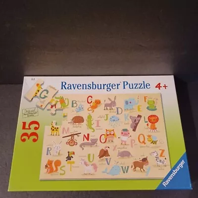 Ravensburger A-Z Animals 35 Piece Jigsaw Puzzle Alphabet Theme Complete 2015 • $8.25