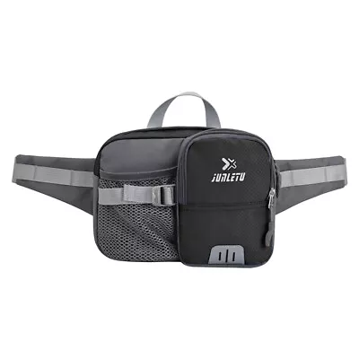 Hiking Running Belt With Water Bottle Holder Waterproof Bum Cycling Waist Bag • £12.46