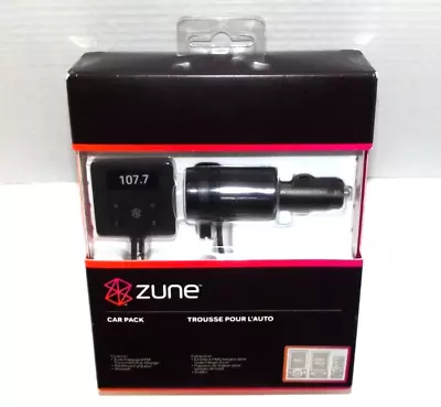 Microsoft Zune Car Pack V2 FM Radio Transmitter Charger For All Zune MP3 Players • $39.95