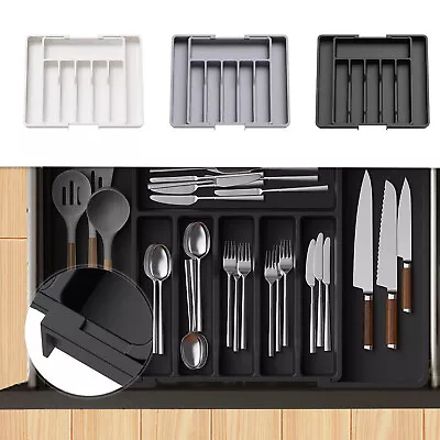 Silverware Drawer Organizer Expandable Utensil Tray For Kitchen Cutlery Holder • $9.01