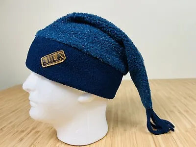 Vintage Bula Ski Snow Winter Hat One Size Jester Fleece Blue USA Elf Beanie • $24.99