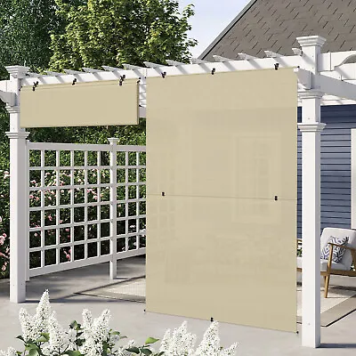 Roller Shade Roll Up Shade Patio Porch Gazebo Home Office Pergola Fabric Blinds • $45.04