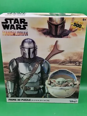 Disney Star Wars The Mandalorian And Grogu 500 Piece Prime 3D Jigsaw Puzzle • £12