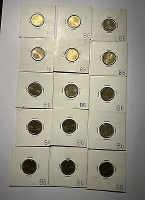 $8 • Buy 15 Portuguese Coins - 1 Escudo Year 1986