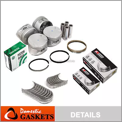 Pistons Bearings Rings Fit 1995 Dodge Neon Eclipse Talon 2.0L DOHC 420A • $159.99