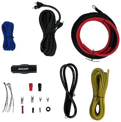 KICKER 47VK8 8 Gauge 8 AWG Amplifier Amp Installation Wire Kit 8GA VK8 • $37.25