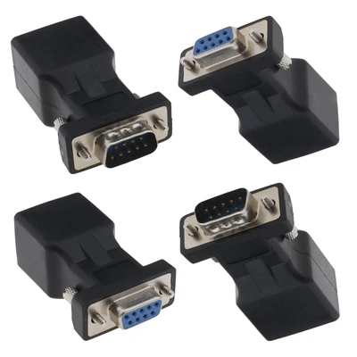 £6.96 • Buy 2x 9-Pin RS232 DB9 To RJ45 Serial Adapter Ethernet Converter For Router PDA