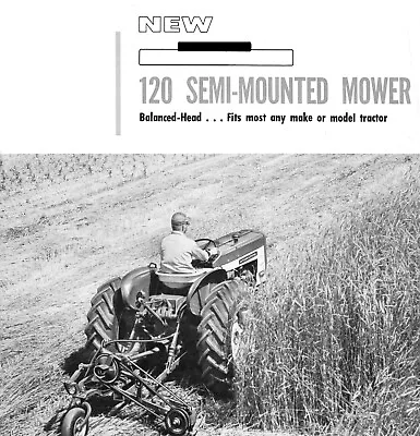 IH Farmall McCormick No. 120 Semi-Mount Sickle Mower Brochure Crazy Wheel • $14.50