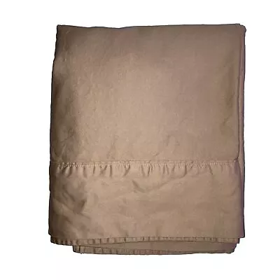 Veratex Twin Extra Long Solid Flat Sheet In Tan Cork 100% Cotton 500 TC • $19.40