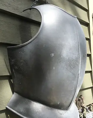 Vintage Knight's Chest Armor Breast Plate With Hanging Chain Renaissance Fair • $59.99