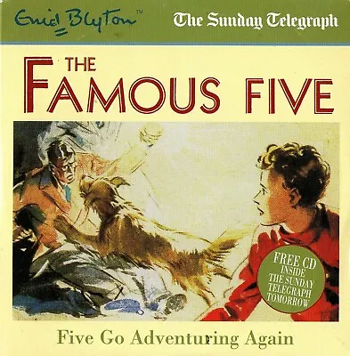 The Famous Five - FIVE GO ADVENTURING AGAIN  :  PROMO AUDIO CD • £4.25