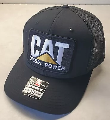 CAT Diesel Power Patch Trucker Hat / Richardson 112 Snapback / Black • $21.72